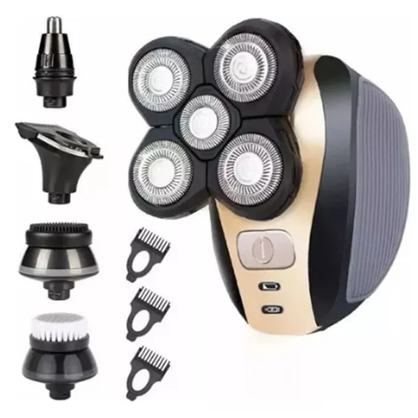 Aparador de Barba Multifuncional Uso Profissional Lâmina Aço Inox Bateria Recarregável Impermeável IPX5 Preto 110V Aparador de Barba Multifuncional Uso Profissional Lâmina Aço Inox Bateria Recarregável Preto 110V