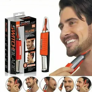 Maquina de Cortar Cabelo Aparador Pelos sem Fio Utibom 6 em 1 Uso Pessoal Lâmina Aço Inoxidável a Pilha Aparador Multifuncional Utibom 6 em 1 para Cabelo e Pelos Lâmina Aço Inoxidável a Pilha