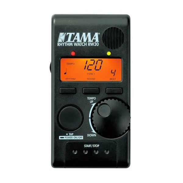 Metrônomo Digital Rhythm Watch RW30 Display LCD com Luz e Clipe Traseiro Tama Drums Metrônomo Digital Rhythm Watch RW30 Display LCD com Luz Tama Drums