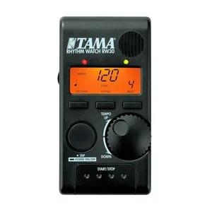 Metrônomo Digital Rhythm Watch RW30 Display LCD com Luz e Clipe Traseiro Tama Drums Metrônomo Digital Rhythm Watch RW30 Display LCD com Luz Tama Drums