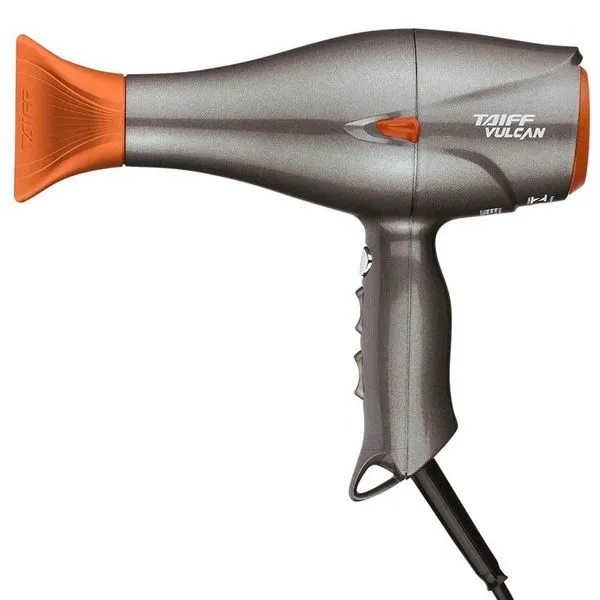 Secador De Cabelos Taiff Vulcan Diamante íon Cerâmica 2500w Laranja E Grafite 110v