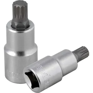Soquete multidentado curto com encaixe de 1/2" M10 VONDER