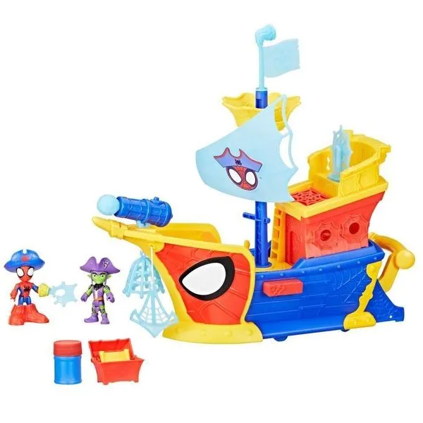 Playset Navio Pirata Homem Aranha Spidey com Figuras G0666 Hasbro