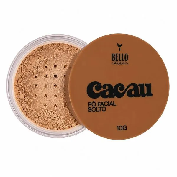 Po Facial Solto Cacau Ultrafino para Acabamento Natural e Aveludado com Oleo Vegetal Po Facial Solto Cacau Ultrafino para Acabamento Natural com Oleo Vegetal