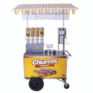 Carrinho De Churros Gourmet R2 4 Doceiras E Masseira R0078 sem variação
