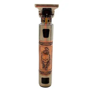 Maquina De Cortar Aparador De Cabelo Barbeiro Caveira Barbeador Eletrico Retro Esculpida Cabeça T