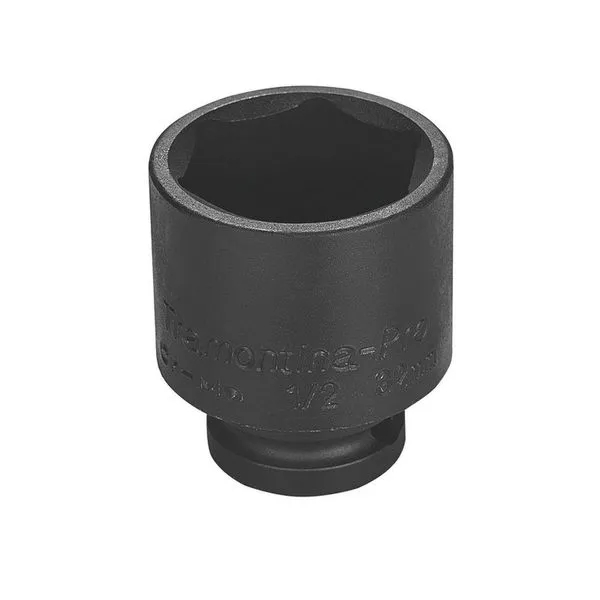 Soquete De Impacto Sextavado Em Aço Cromo Molibdênio 33 Mm - Encaixe 1-2\'\' Tramontina