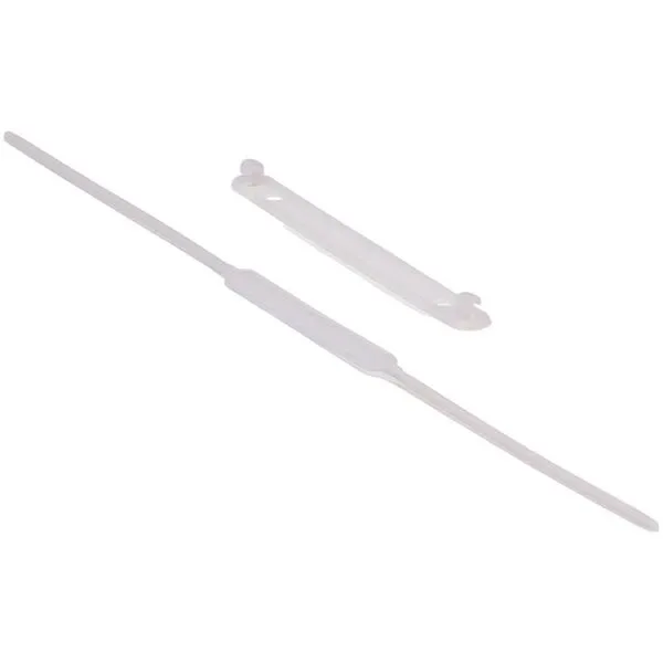 Grampo Trilho Plástico Carbrink Longo em Polipropileno para Até 600 Folhas Base 30cm Branco Grampo Trilho Plástico Carbrink Longo Polipropileno 600 Folhas Branco