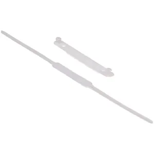 Grampo Trilho Plástico Carbrink Longo em Polipropileno para Até 600 Folhas Base 30cm Branco Grampo Trilho Plástico Carbrink Longo Polipropileno 600 Folhas Branco