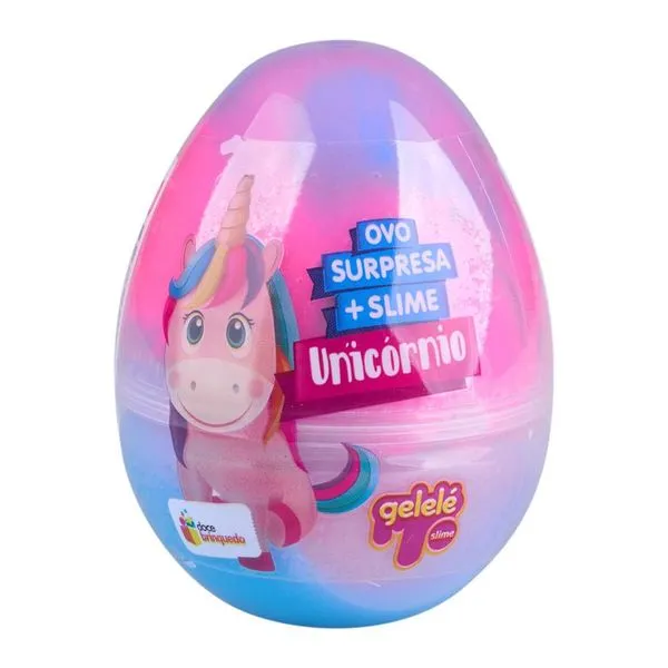Ovo Surpresa Unicórnio com Slime Gelelé