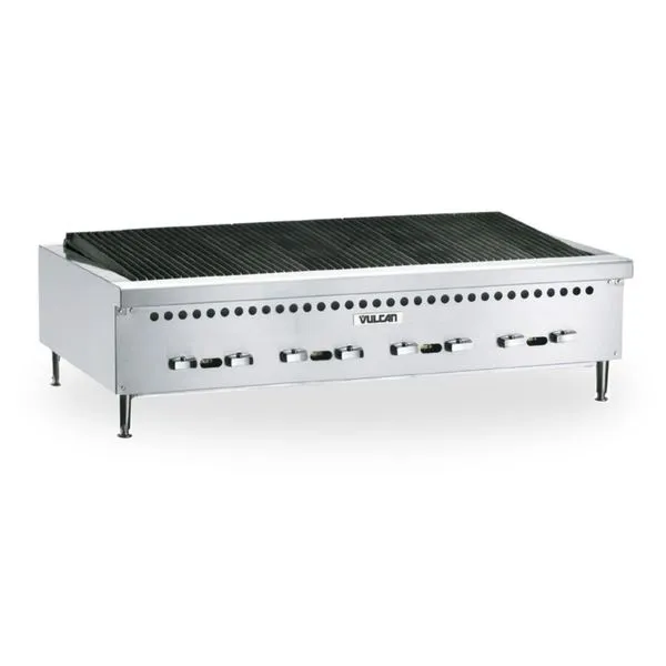 Char Broiler a Gás GLP Vulcan VCRB47-2 116000 BTU-H 1180x520mm Aço Inox Hobart Brasil Char Broiler a Gás Vulcan VCRB47-2 116000 BTU-H Inox Hobart Brasil
