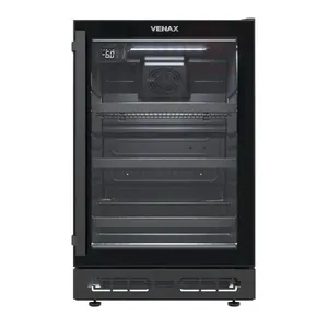 Cervejeira Venax Top Light In 100 82L Com Opção De Embutir 34 Garrafas Preto Fosco 220V