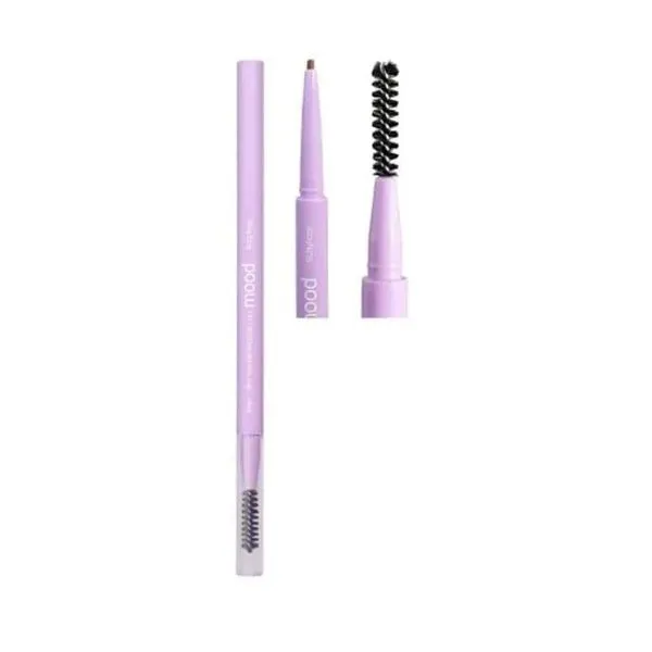 Lápis de Sobrancelha Dark Mood HB5213 para Correção com Efeito Natural Ponta Retrátil Super Fina Ruby Rose Lápis de Sobrancelha Dark Mood HB5213 2 em 1 com Escovinha para Efeito Natural Ruby Rose