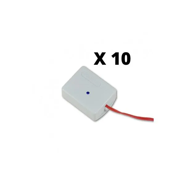 Kit 10 Controles Remotos TX Car Copiador Farol Alto 433MHz para Portão e Alarme Hombrus Kit 10 Controles TX Car Copiador Farol Alto 433MHz Portão Alarme Hombrus
