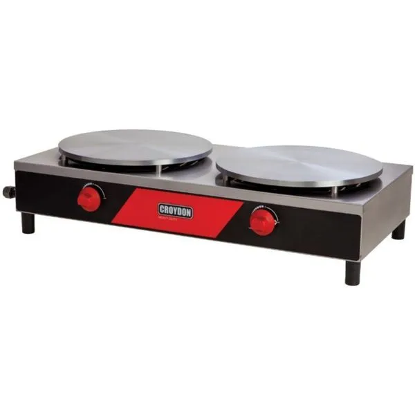 Panquequeira a Gás Dupla MPGD para Crepes Panquecas e Tapiocas 18000 BTUS Inox Croydon Panquequeira a Gás Dupla MPGD para Crepes Panquecas e Tapiocas Inox Croydon