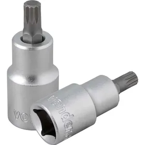 Soquete multidentado curto com encaixe de 1/2" M8 VONDER