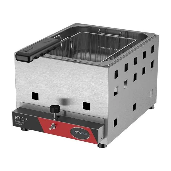Fritadeira A Gás Metalcubas 3 Litros Alta Pressão Frcg3