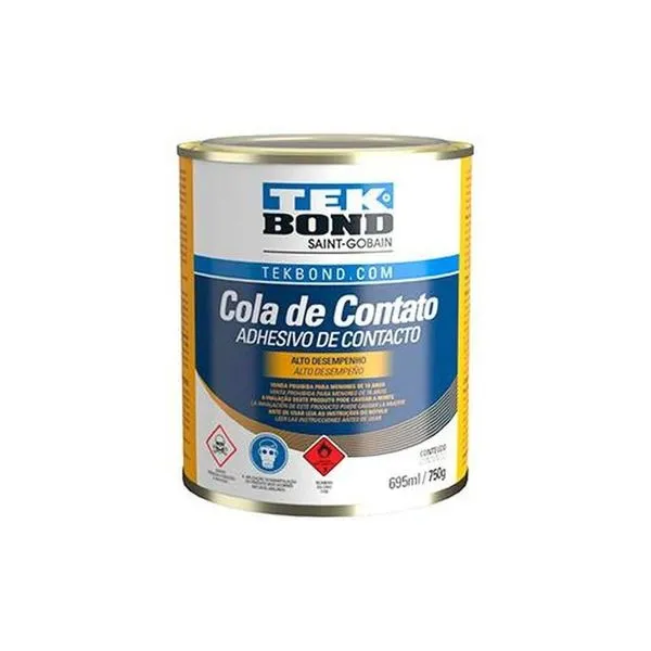 Adesivo De Contato 750g Tekbond Para Madeira, Couro E Mais
