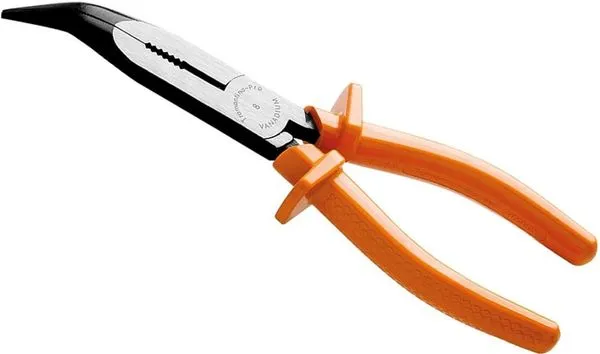 Alicate de Bico Meia-Cana Curvo Longo 8" Isolado 44004/180 - Tramontina Pro
