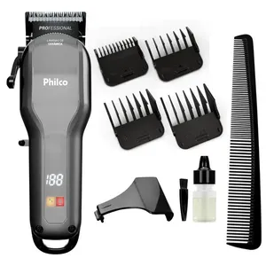 Máquina de Cortar Cabelo Philco 8 Acessórios 10W PCR07 Bivolt