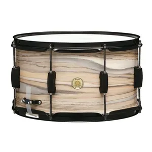 Caixa para Bateria Tama Woodworks WP148BK-NZW 14x08 Natural Zebrawood Wrap Tama Drums Caixa para Bateria Woodworks WP148BK-NZW 14x08 Natural Zebrawood Wrap