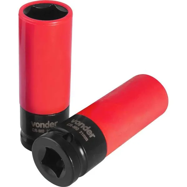 Soquete Sextavado de Impacto para Roda de Liga Leve 1/2" x 21mm - VONDER