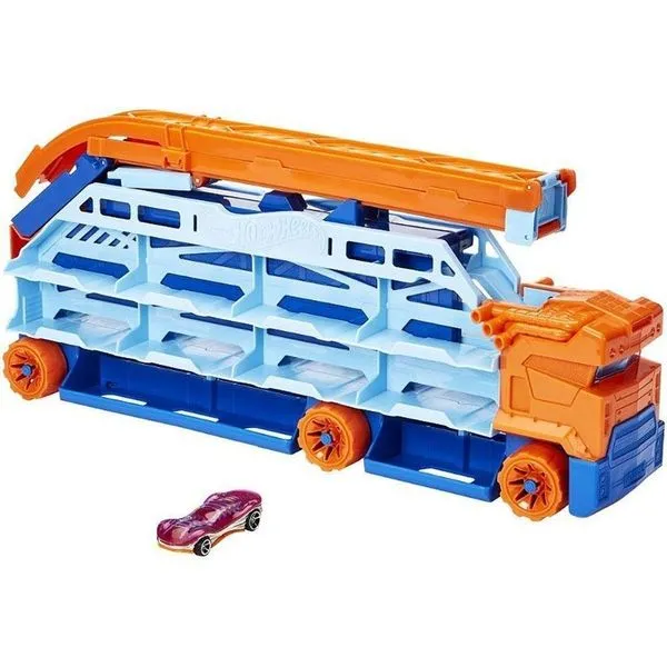Pista Hot Wheels City Speed Drop Transport Hauler Queda Livre Mattel