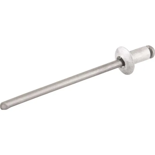 Rebite Repuxo de Alumínio Mandril de Aço 4,8x10mm 100 Peças - VONDER