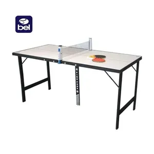 Mini Mesa De Ping Pong Portátil Com Kit Rede Bel