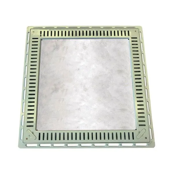 Tampa Casa Máquina Piscina Rebaixada Simples Grelha 80x80 B1