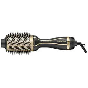 Escova Secadora Mondial Black Gold Argan ES-15 1300W Preto com Dourado / Bivolt