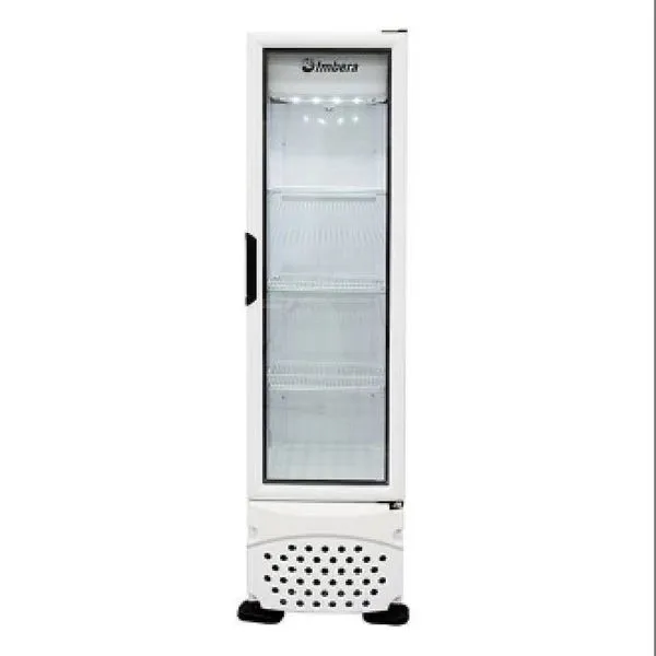 Expositor Vertical Imbera 1 Porta Vidro 229L Branco VR08 Expositor Vertical Imbera VR08 229L 1 Porta Vidro Branco 220V