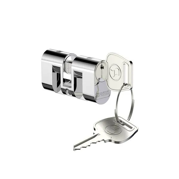 Cilindro com Parafuso Py para Fechadura Aliança 2 Chaves 48mm Soprano Cilindro com Parafuso Py para Fechadura Aliança 02 Chaves 48mm Cromado