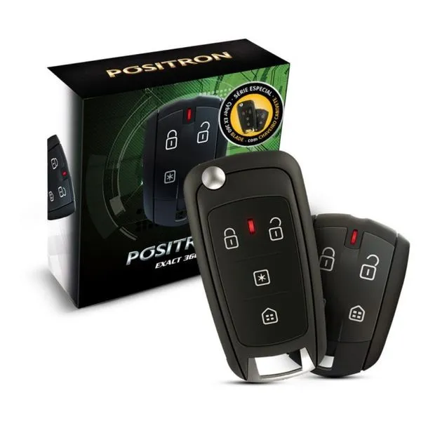Alarme Automotivo Pósitron Cyber EX-360 Blade Universal 12V com Sensor de Ultrassom e Controle Remoto Alarme Automotivo Cyber EX-360 Blade 12V com Controle Remoto Pósitron