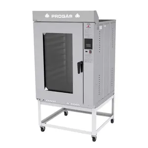 Forno Turbo a Gás Progás Prp-10000I em Aço Inox para 10 Esteiras com Ventilação Interna Forno Turbo a Gás Progás Prp-10000I em Inox para 10 Esteiras com Rodízios