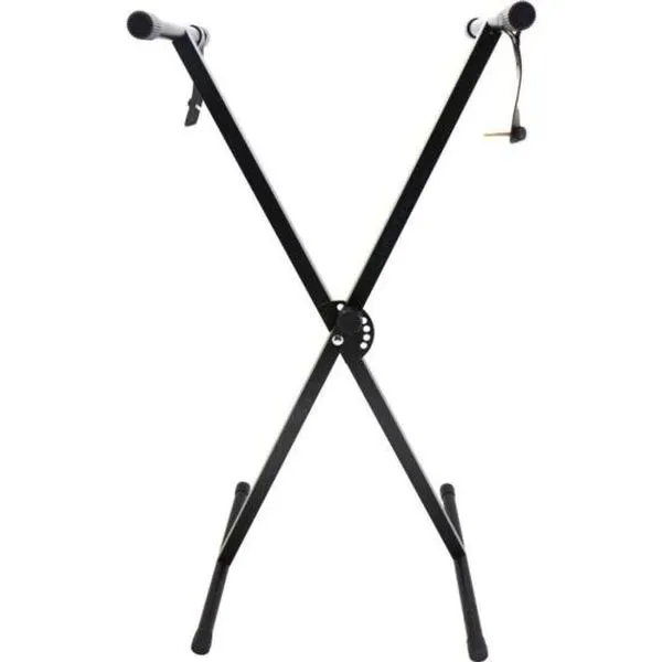 Suporte para Teclado ST300 Ajustável em 7 Níveis com Barra Dupla e Pés Antiderrapantes Preto Hayonik Suporte para Teclado ST300 Ajustável com Estrutura de Barra Dupla Preto Hayonik
