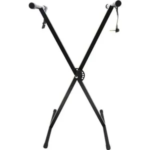 Suporte para Teclado ST300 com Altura Ajustável em 7 Níveis, Barra Dupla Reforçada e Pés Antiderrapantes Preto Hayonik Suporte para Teclado ST300 com Altura Ajustável em 7 Níveis e Barra Dupla Reforçada Preto Hayonik