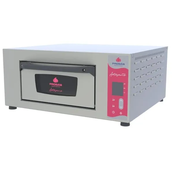 Forno Elétrico para Pizza e Pães Artesanais Progás Elétrica PRART-40 Artesano Aço Inox 220V Forno Elétrico para Pizza e Pães Artesanais Progás PRART-40 Artesano Aço Inox 220V