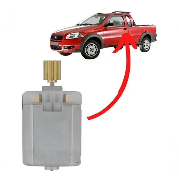 Motor de Trava Elétrica para Fechadura Automotiva Strada G1 Após 96 Compatível com Fiat Palio Siena Uno Doblo Idea Grand Motor de Trava Elétrica para Fechadura Strada G1 Após 96 Compatível com Palio Siena Uno Doblo Idea