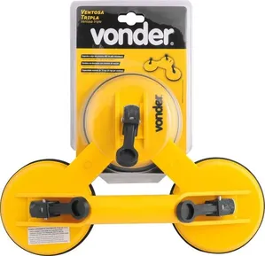Ventosa Tripla 75Kg Plástica Vonder