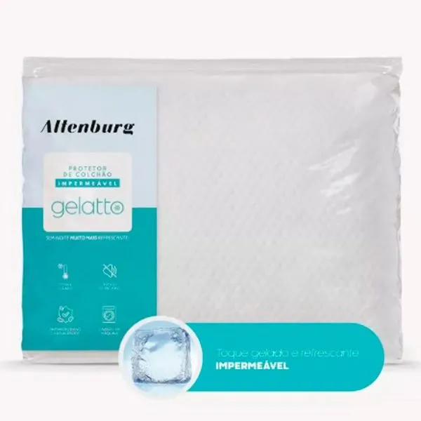 Protetor De Colchão Casal Impermeável Altenburg Gelatto Branco (MP)