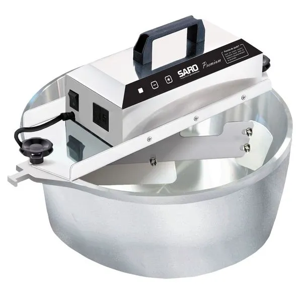 Panela de Brigadeiro Elétrica PA10P 10L com Misturadeira INOX Bivolt para Preparo de Doces Inox Saro