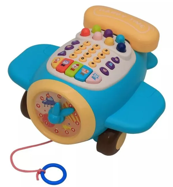 Brinquedo Avião Musical Piano Com Luz Som Zippy Toys PF24251