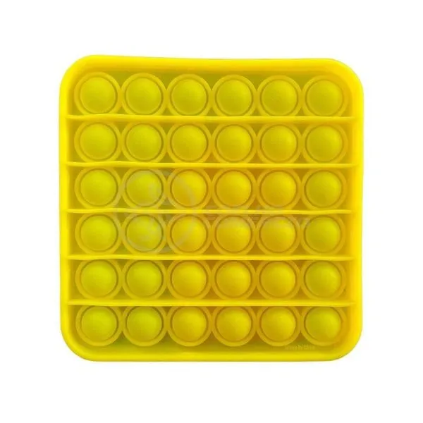 Pop It Silicone Anti Ansiedade Bolha Amarelo
