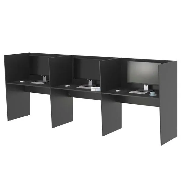 Mesa De Atendimento Escritório Call Center 3 Lugares