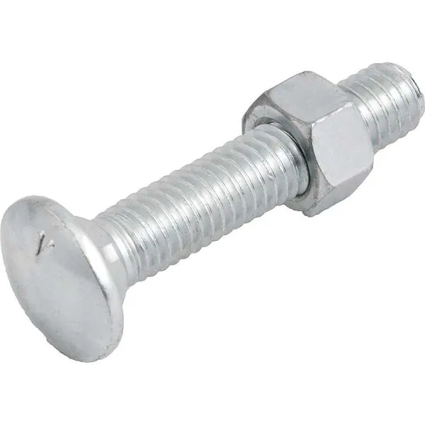 Parafuso francês zincado 3/8" x 2" com porca 100 peças - VONDER