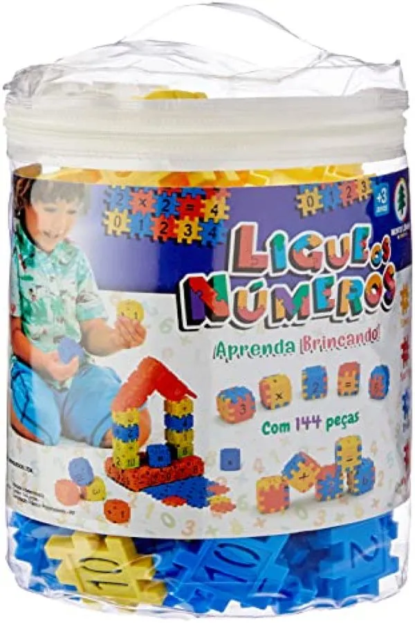 Brinquedo Para Montar Ligue Numeros 144 Pecas