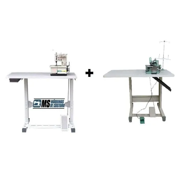 Galoneira 3 Agulha + Overlock Semi Industriais + Bancadas