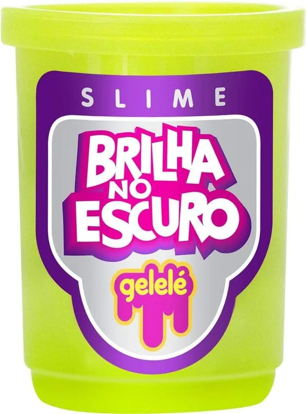 Gelele Slime Pote - Brilha no Escura