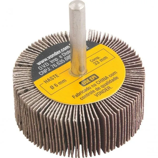Roda De Lixa 50mmx20mm Com Haste G220 Vonder